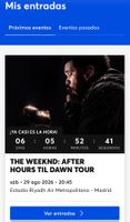 The Weeknd Konzert 2 Tickets - Madrid 29.08.2026