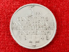 5 Franken Gedenkmünze 1948 Bundesverfassung TOP