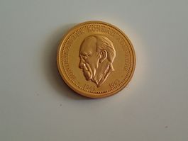 KONRAD ADENAUER  Medaille vergoldet
