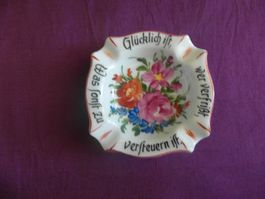 Kleiner handbemalter Ascher - Vintage 30/40er Jahre