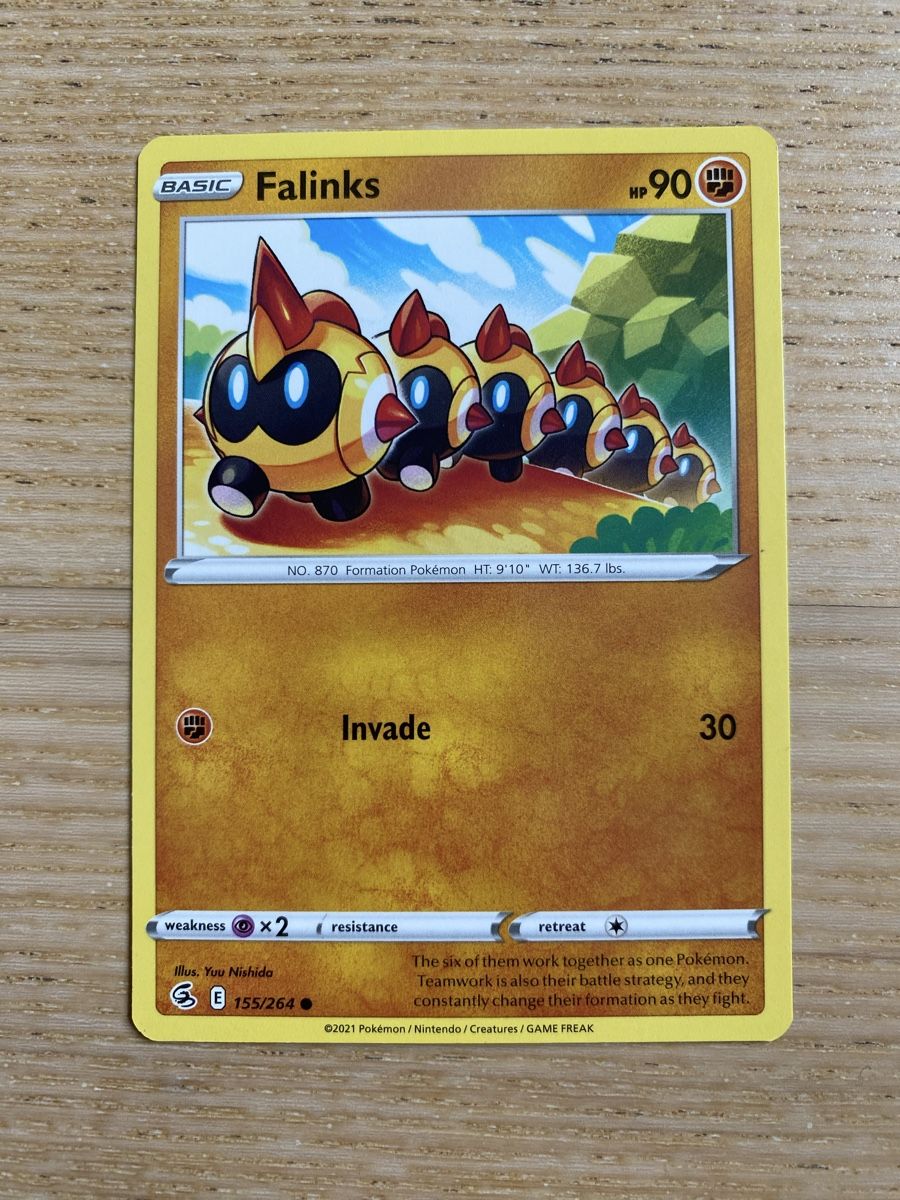 Pokémon Sammelbilder & Trading cards: Pokemon Karte Falinks 155/264 E – Neu (gemäss Beschreibung) aus Haldenstein von lisipe