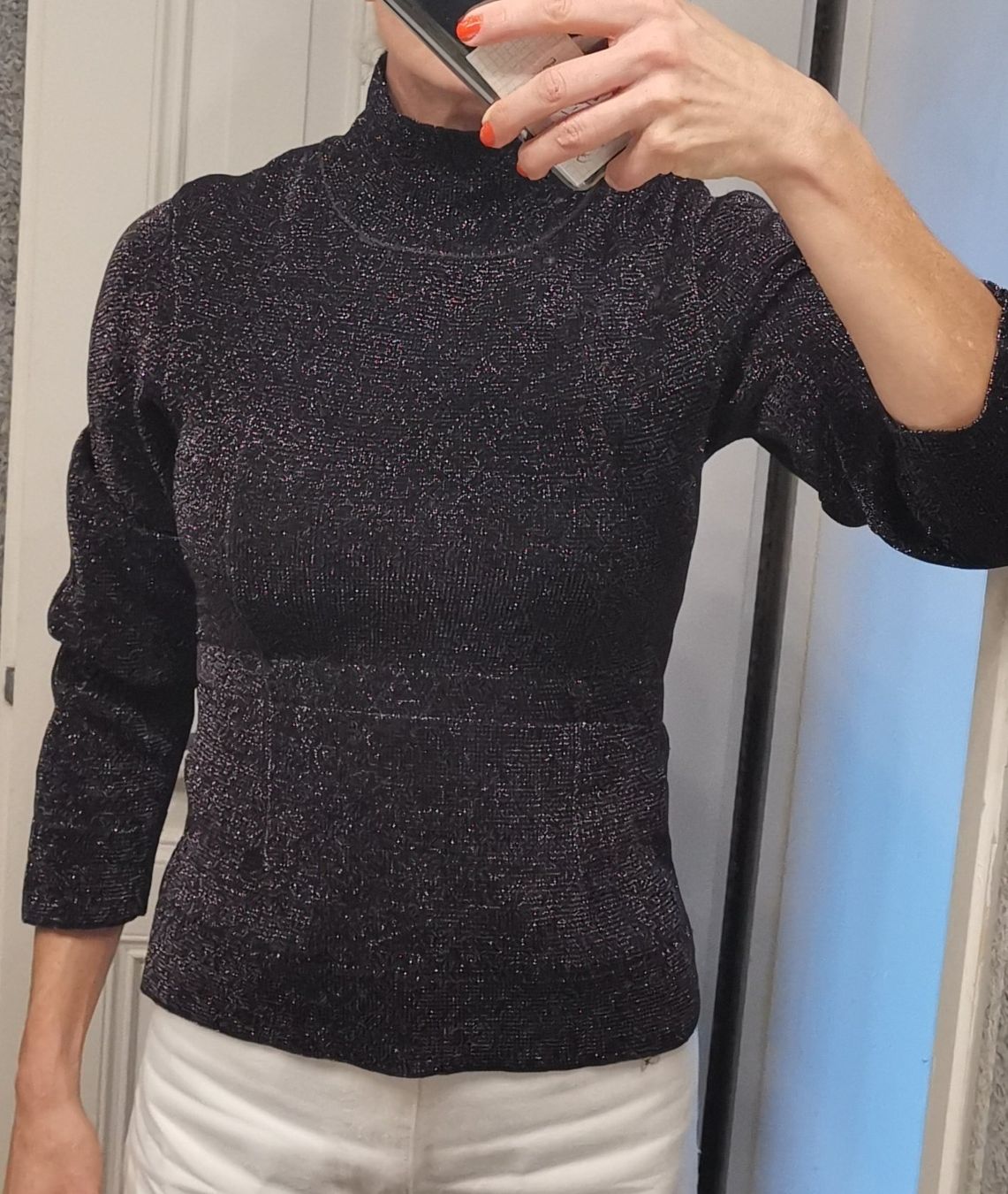 Zara Giacche: Zara metallic Strick Pulli, limited edition – Usato da Uerikon venduto da pink_flamingo 1