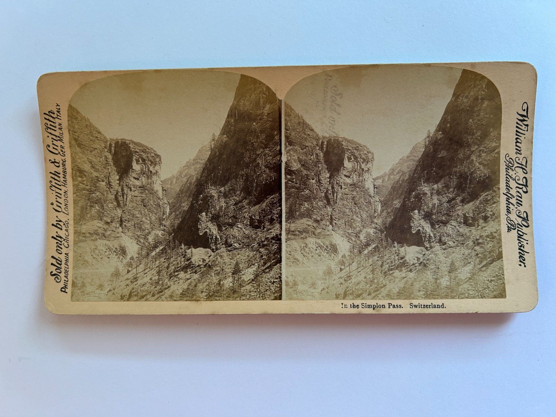 Cartoline postali: Stereo-Karte ca.1900 Im Simplon Pass – Usato da Greifensee venduto da 315WDO
