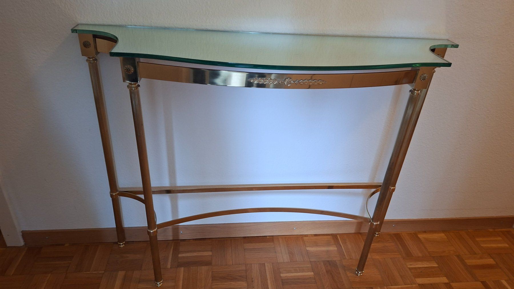 Console: Konsolentisch mit Spiegel Messing / Glas – Usato da Emmenbrücke venduto da thokasaluni 3