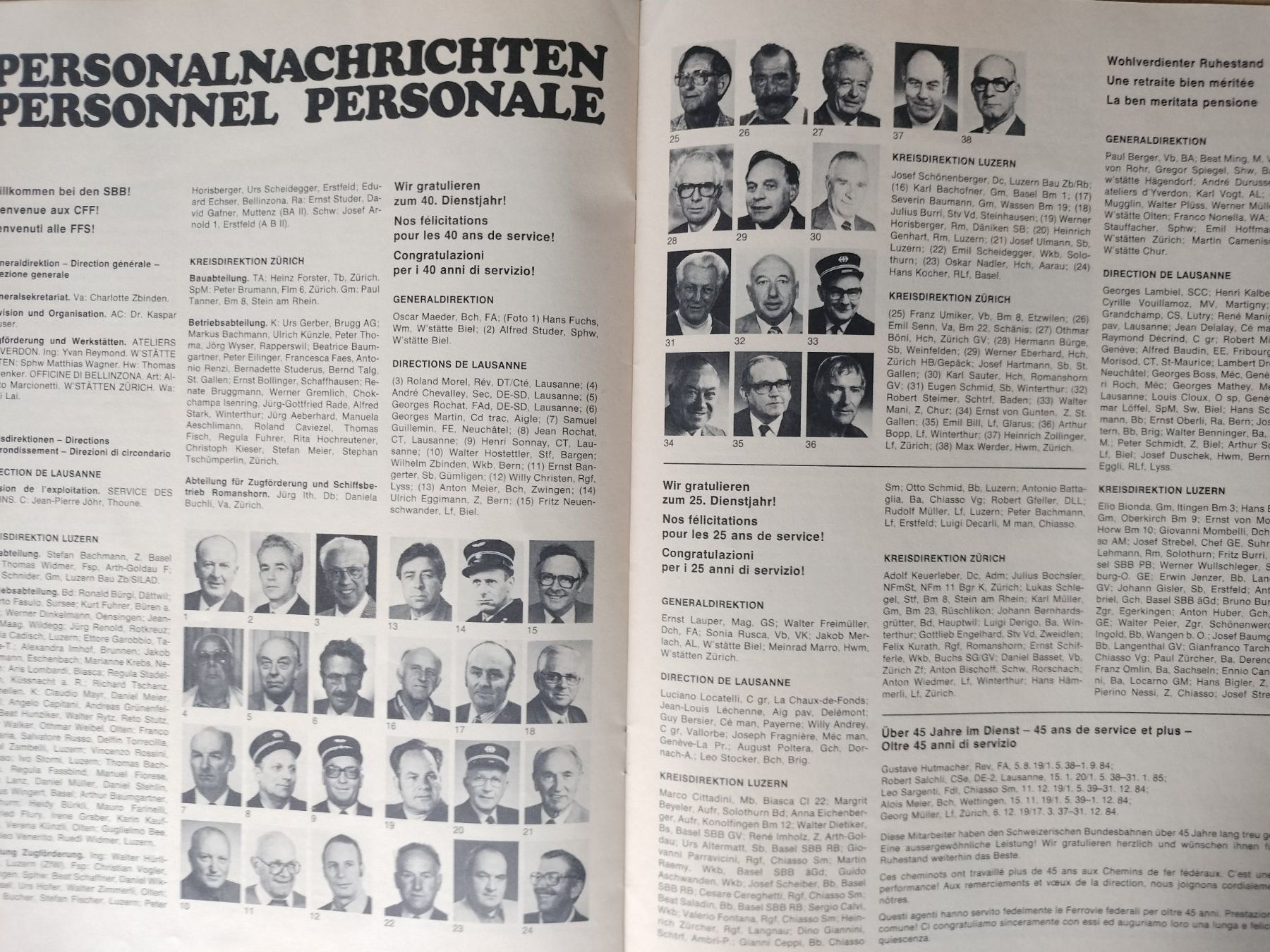Riviste & Magazine: SBB CFF FFS Nachrichtenblatt von 1984 – Usato da Schwanden Sigrisw venduto da pho_2mc9 6