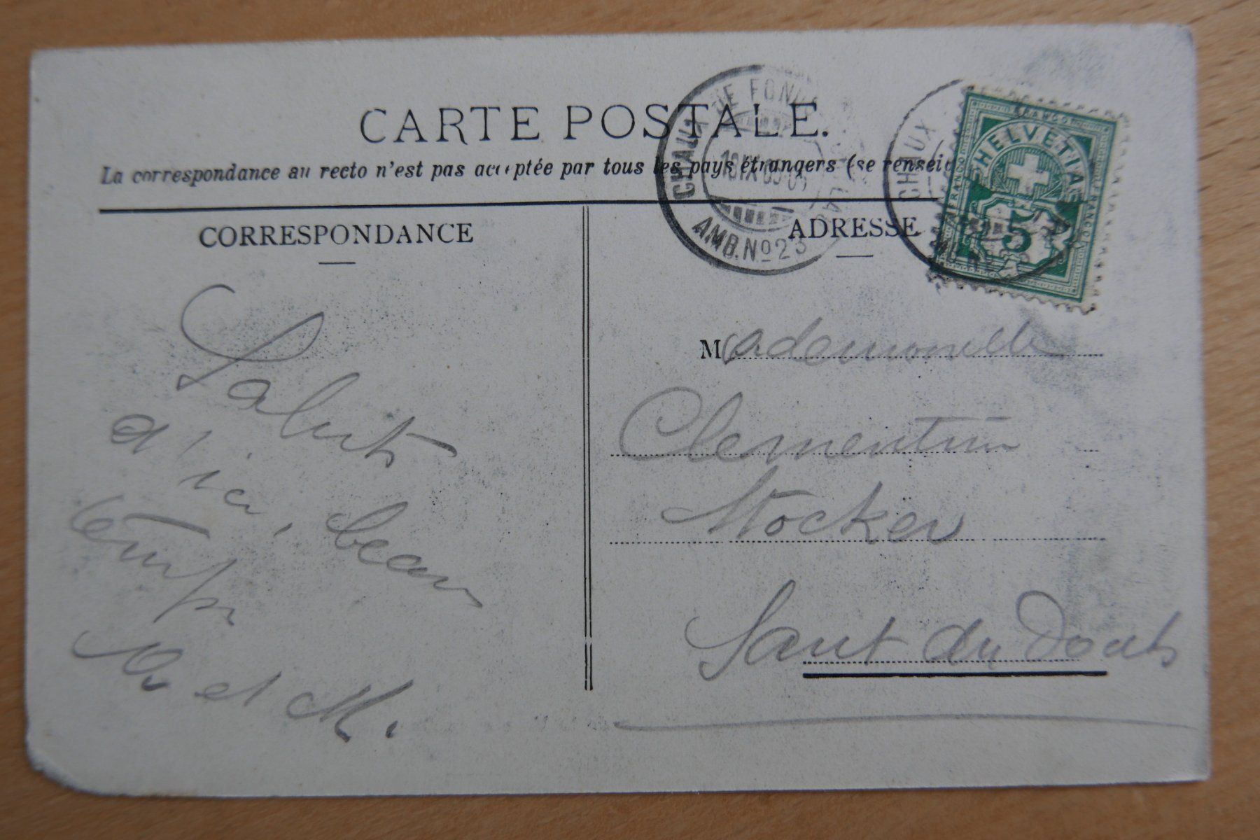 Cartes postales: Ansichtskarte von Le Locle  1906 – D'occasion à Rotkreuz par nigal 1