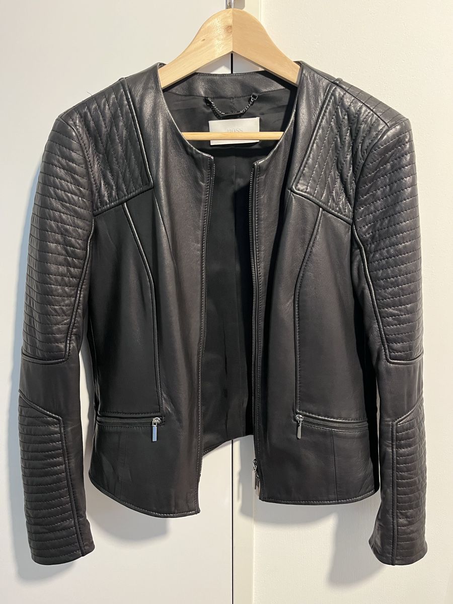 Hugo Boss Giacche: Lederjacke Hugo Boss, 38, schwarz – Usato da Richterswil venduto da Lisar81