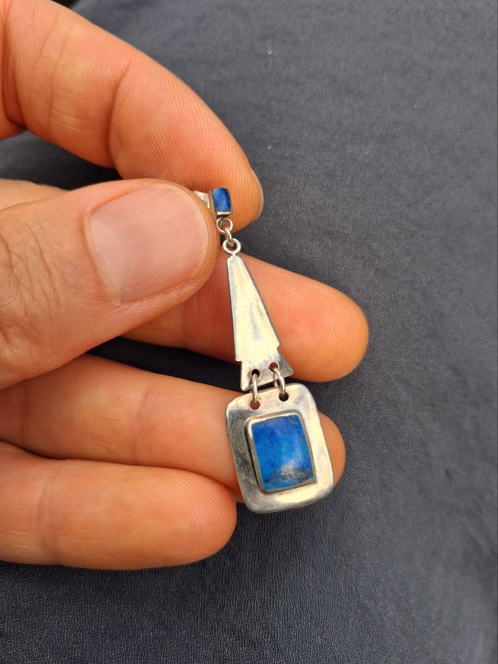 Ohrringe & -stecker: Ohrhänger Silber 925 Lapislazuli Vintage, Einzelstück – Neu (gemäss Beschreibung) aus Wald ZH von e8e