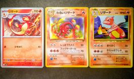 Pokémon 3er-Set Charmeleon/Glutexo 1996-2023
