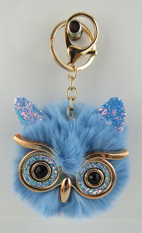 Kipling MONKEYCLIP XS Affen-Schlüsselanhänger - Extra Klein & Blau