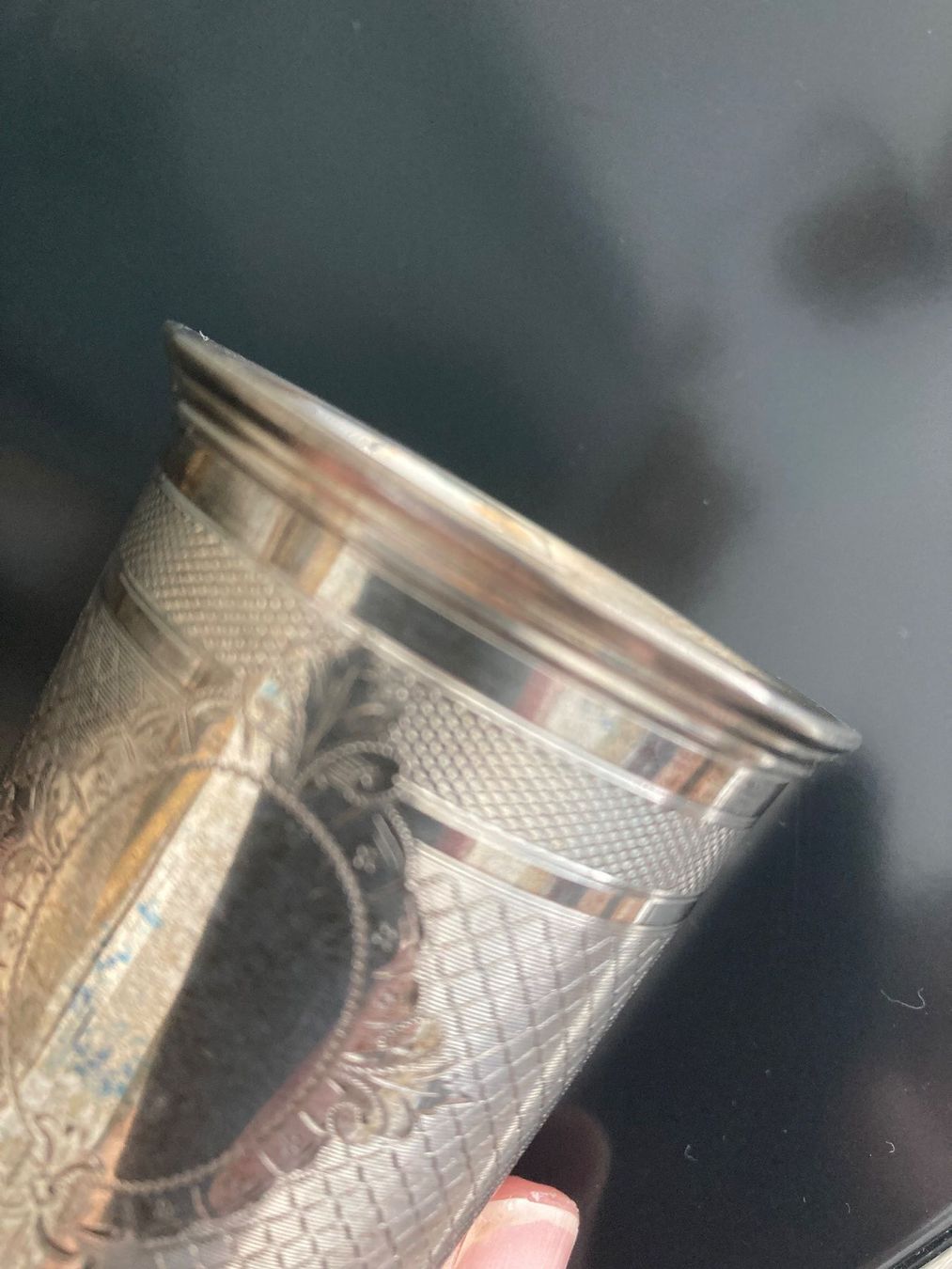 Toutes les décorations: TAUFBECHER ANTIK SILBER PUNZIERT, WUNDERSCHÖN! – Neuf (Voir description) à Zürich par kostbares 2