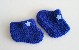 Babyfinkli gehäkelt_1. Gr. 1-3 Monate.