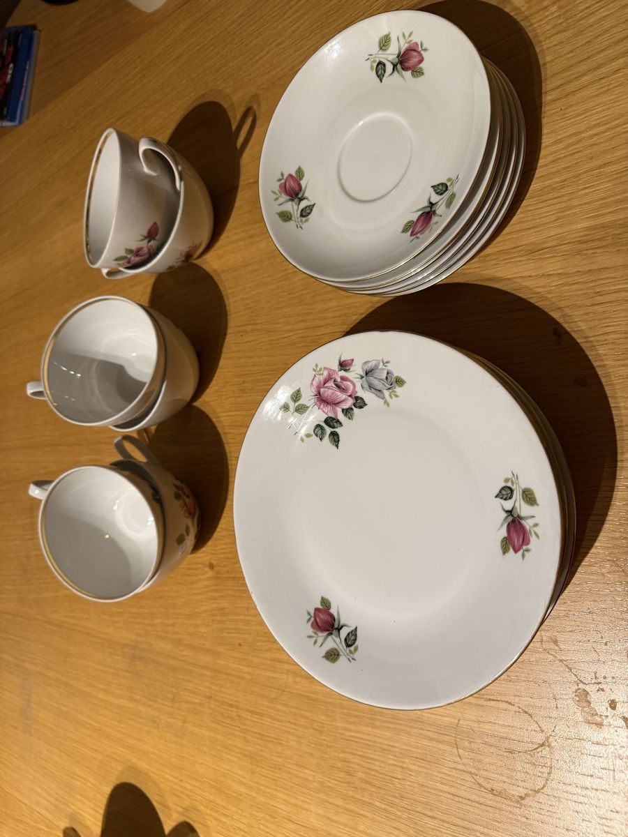 Set di piatti: Kaffeeservice Rosenmuster guter Zustand – Nuovo (secondo la descrizione) da Zürich venduto da zue_ng7c 1