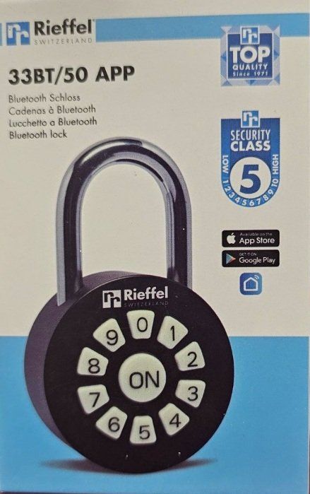 Lucchetti: Metall Vorhängeschloss mit Zahlencode und App, Bluetooth – Nuovo e nell'imballaggio originale da Koppigen venduto da Bracher_Mail-House