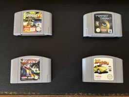 Lot de 4 jeux Nintendo 64, bon état