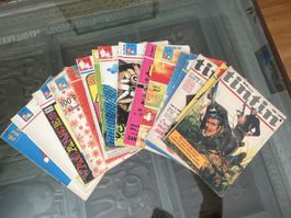 Journal Tintin de 1966-71 lot de 18 numéros 