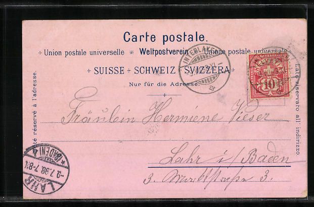 Cartes postales: Litho Interlaken, Gasthaus Heimwehfluh,  – D'occasion à Berlin par bartko-reher 1