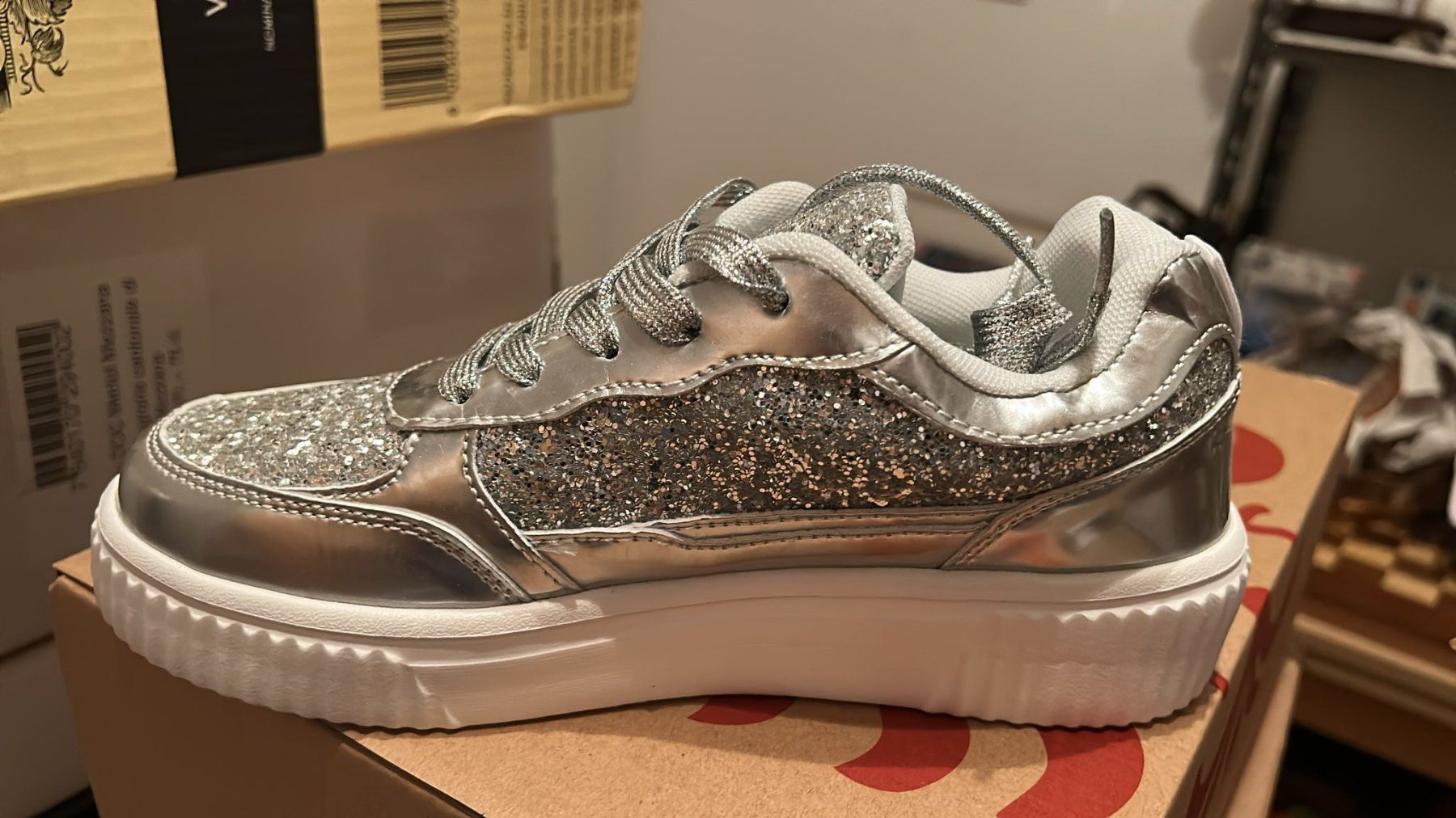 Scarpe da donna: Scarpe glitter argento n.37 nuove – Nuovo (secondo la descrizione) da Melano venduto da H-Sara 2