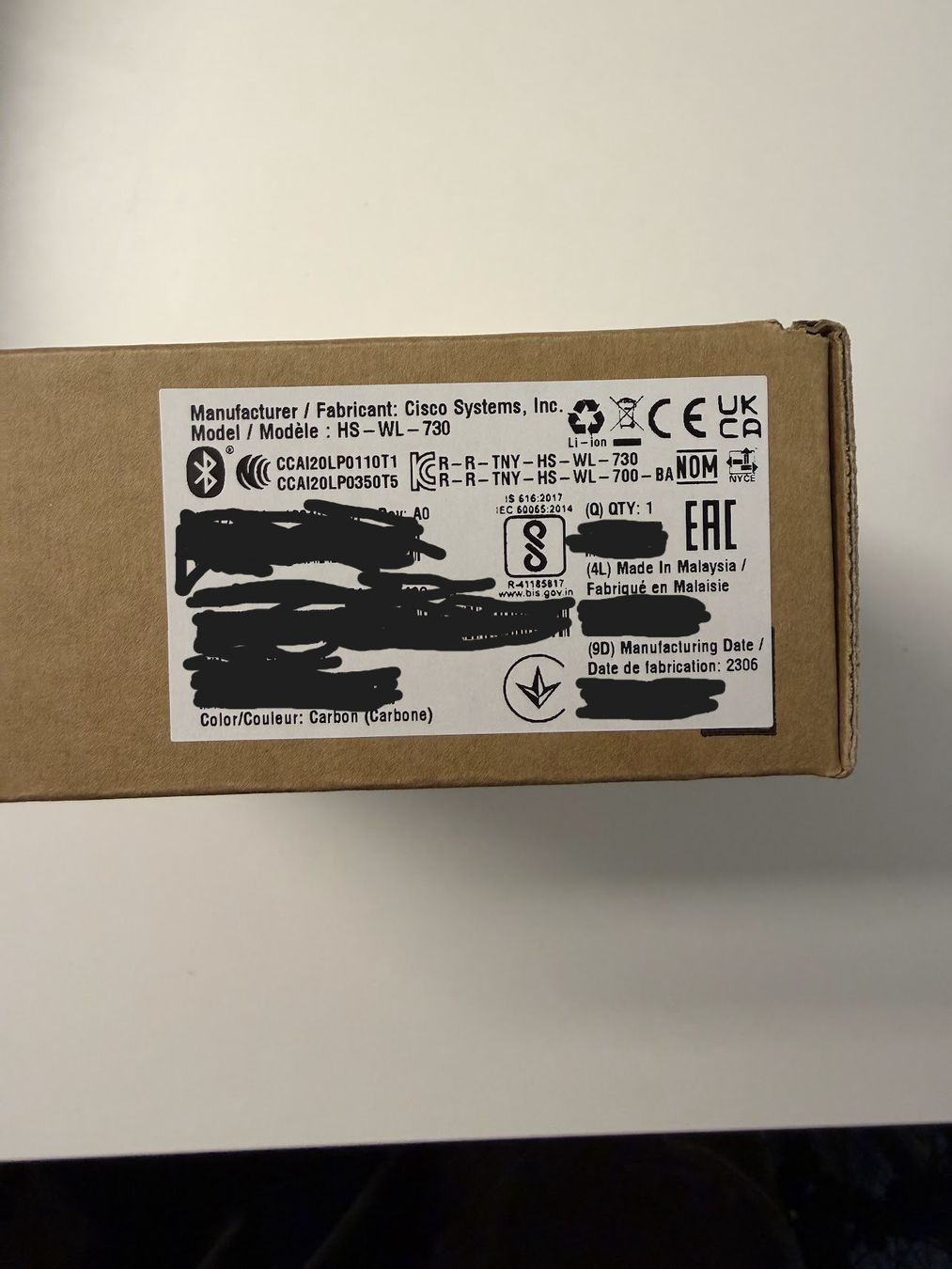 Kopfhörer: Cisco HS 730 Headset + Charging Stand – Neu und originalverpackt aus Lausanne von kra_87b2 2