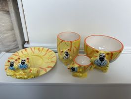 Kinder Frühstücksset 4 tlg. Neu