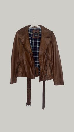 Marc O'Polo Lederjacke, Gr. 36, Braun - Top Zustand!