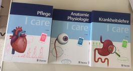 I care Bücher 2. Auflage Krankheitslehre, Pflege, Anatomie