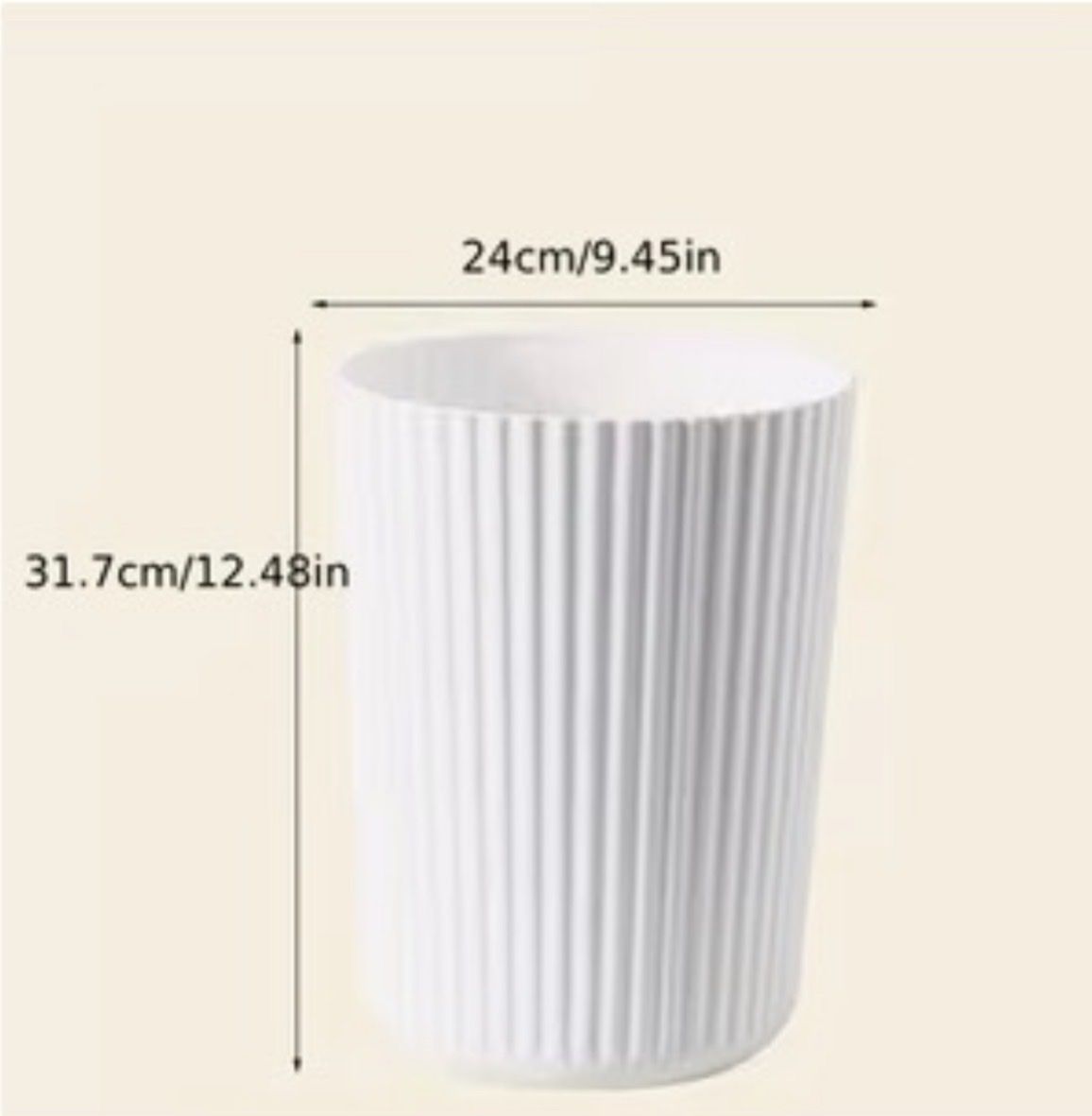 Poubelles: New white thick trash bin – Neuf (Voir description) à Dübendorf par zhe_69pd 2