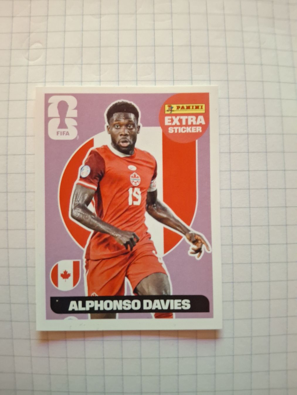 Panini Carte collezionabili: Alphonso Davies Panini EXTRA Sticker WM 2026 – Nuovo e nell'imballaggio originale da Herzogenbuchsee venduto da marisav176