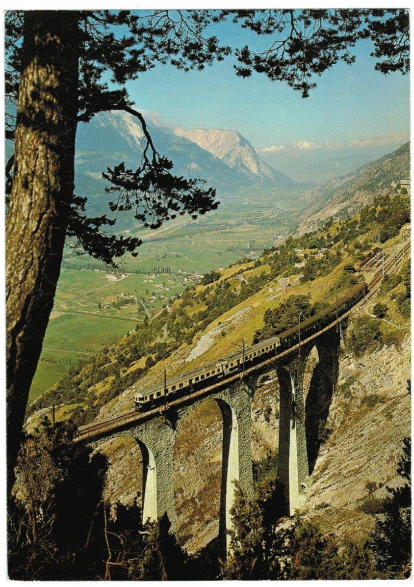 Cartoline postali: AK Bern-Lötschberg-Simplon Bahn – Usato da Zürich venduto da Tolima194