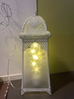 Laterne, Deko Lampe mit Lichterkette,