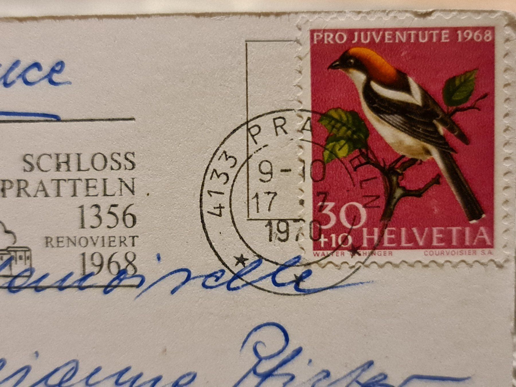 Cartoline postali: Ansichtskarte Niklaus Stoecklin 1970 – Usato da Dintikon venduto da Vexi 1