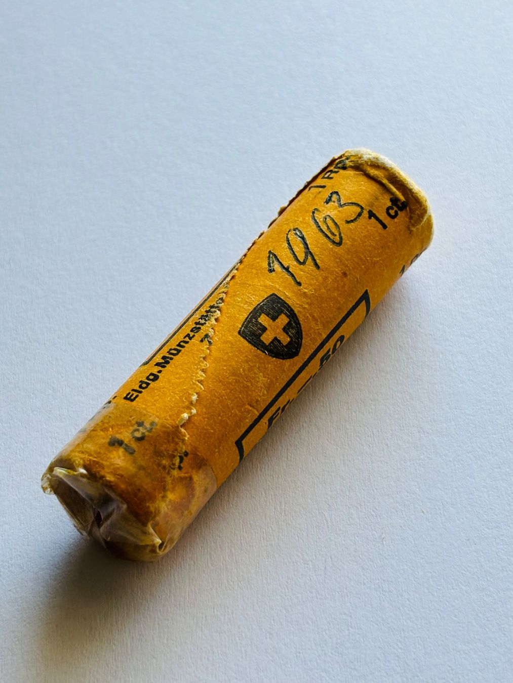 Tutti le monete: 1963 Rolle 1 Rappen Original Verpackung Kat. 100.- – Nuovo e nell'imballaggio originale da Müswangen venduto da buyin 2