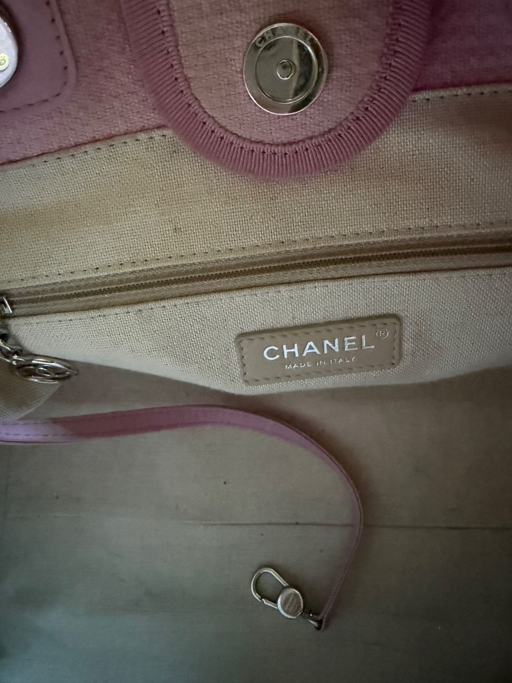 Chanel Taschen für Damen: Chanel Deauville Small hellrosa  mit Pochette – Gebraucht aus Lutzenberg von Schatzkiste88 6