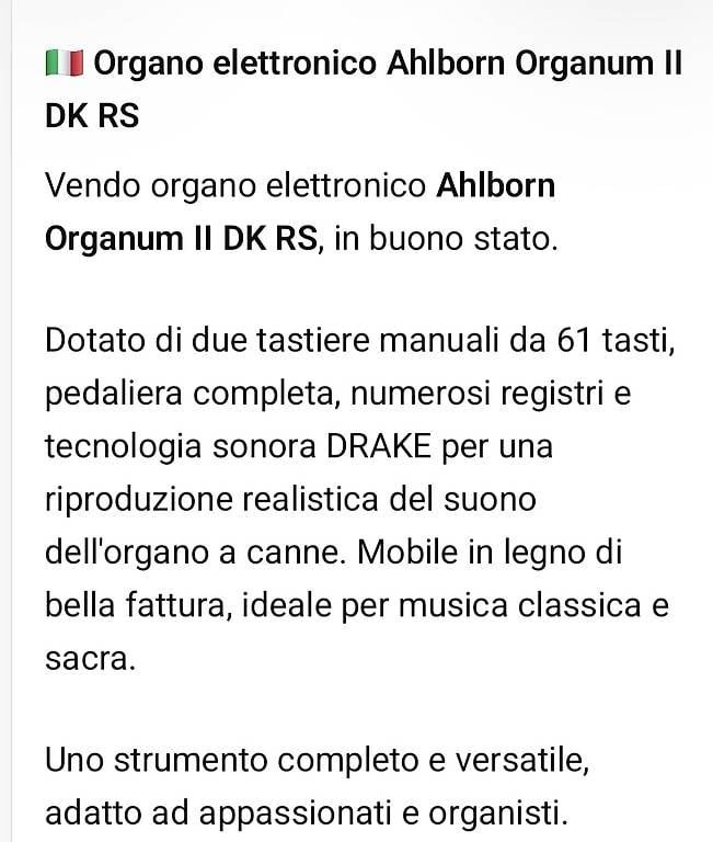Musikinstrumente: Orgel,Organo Ahlborn – Gebraucht aus Castelrotto von patata3 1