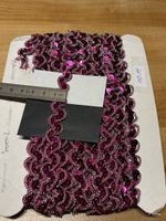 Textilband Bordüre mit Pailletten