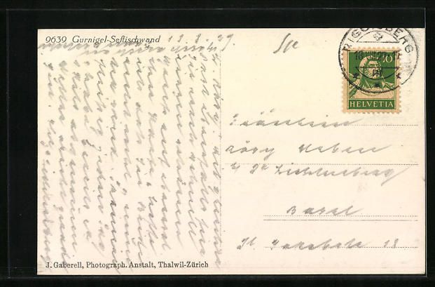 Cartoline postali: AK Gurnigel-Seftischwand, Ortspartie – Usato da Berlin venduto da bartko-reher 1