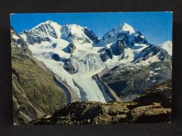 Blick von der Fuorcla Surlej auf Piz Bernina und Piz Roseg