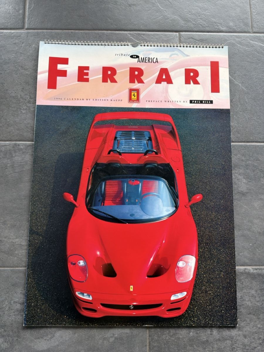 Ferrari Calendari: Original Ferrari Kalender 1996 – Usato da Wolfwil venduto da Rolex1