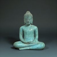 Meditations Buddha aus Bronze – Khmer Stil – Kambodscha 23cm