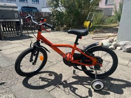 Kinderfahrrad Btwin orange 16 Zoll gebraucht guter Zustand
