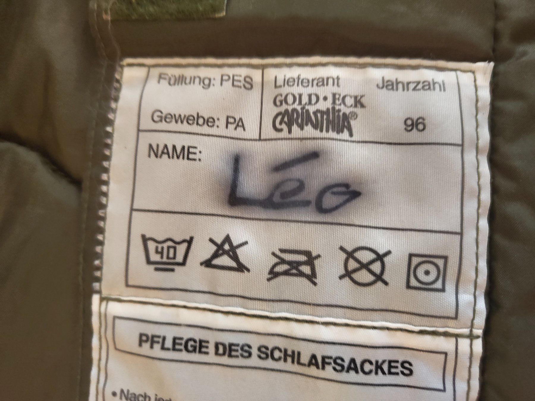 Sacchi a pelo: Schweizer Armee Schlafsack 90 / GOLD-ECK CARINTHIA – Usato da Schönenwerd venduto da leo_w99f 6
