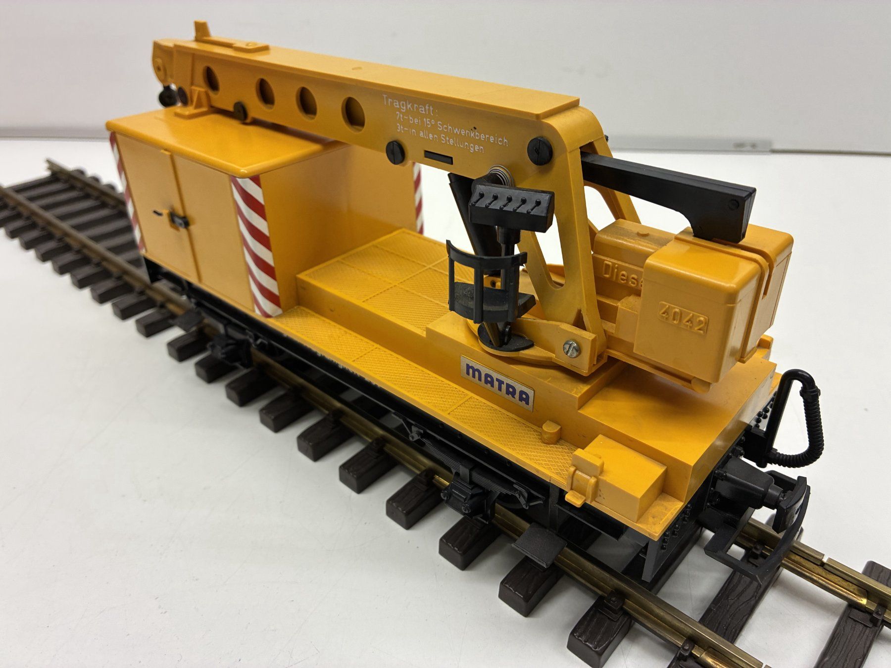 LGB Modelleisenbahnen: LGB 4042= Kranwagen Matra Diesel - gelb – Gebraucht aus Thun von retoolinoo 3