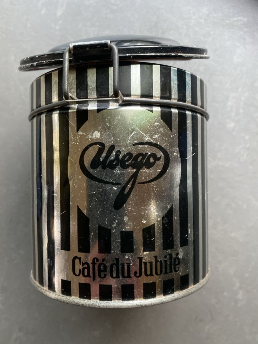Cucine complete: Usego Jubiläums Kaffee Dose vintage Metall dose – Usato da Dallenwil venduto da kavogt6 1