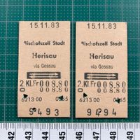 Bischofszell Stadt - Herisau via Gossau, Nr. 9493, 9494