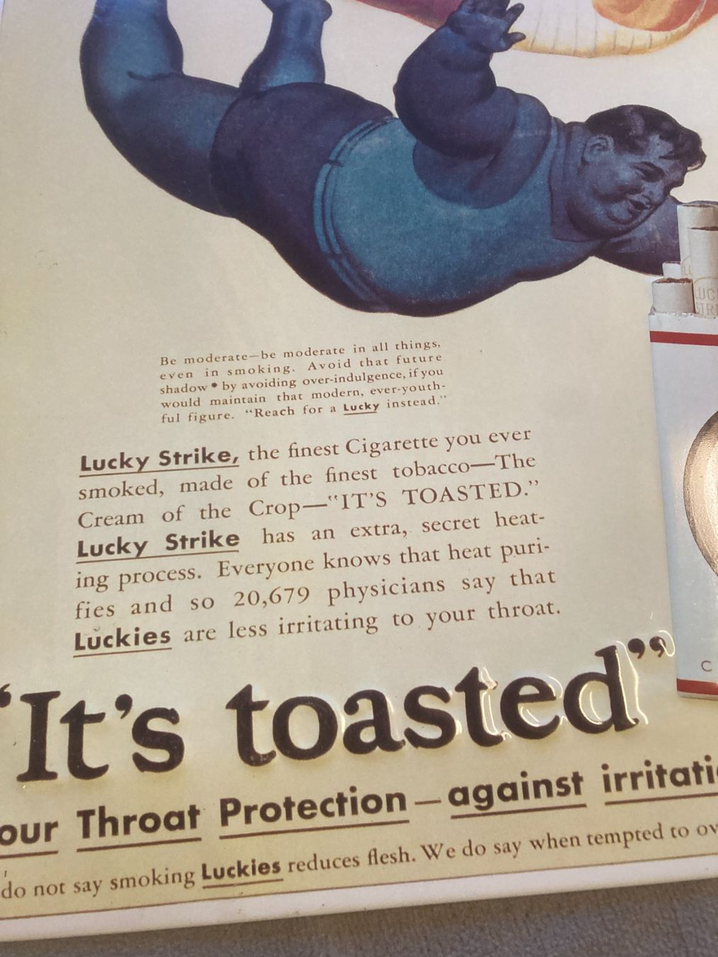 Insegne: Lucky Strike Werbeschild Weissblech – Usato da Oberbüren venduto da Gurki610 1