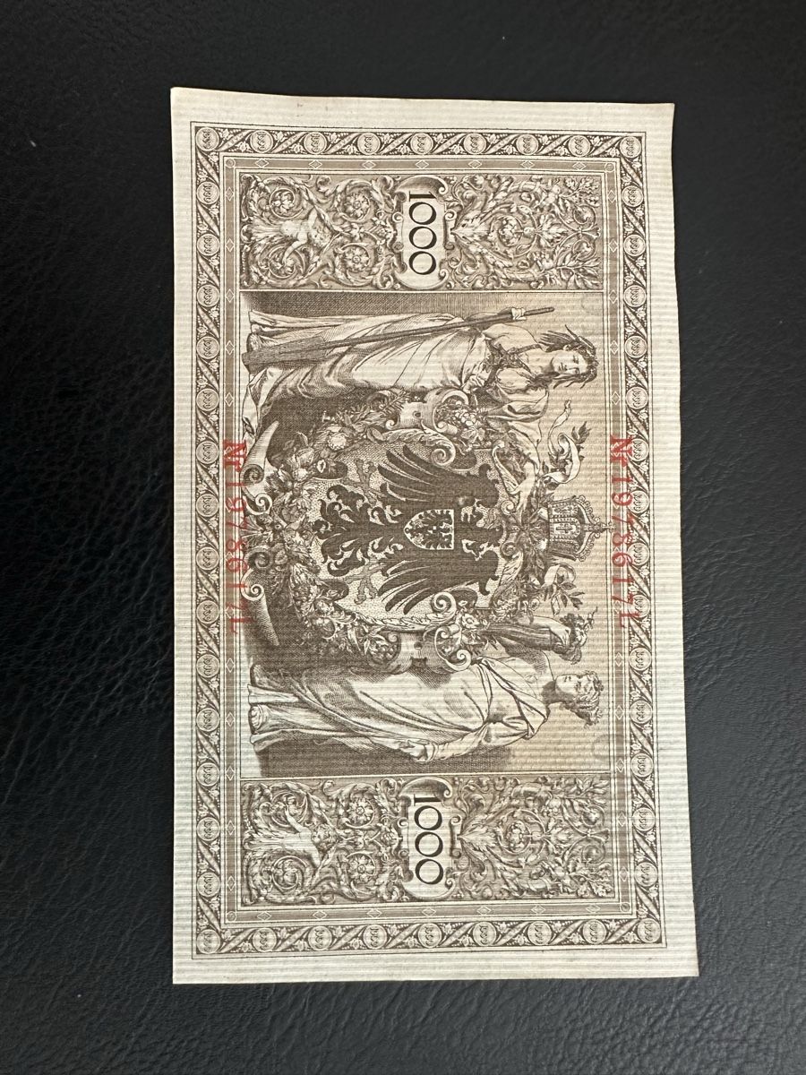 Banconote: deutsche 1000-Mark-Reichsbanknote – Usato da Mumpf venduto da Spannset 1
