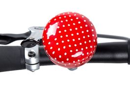 NEUE Fahrrad Glocke rot-weiss Polka dots - 81505