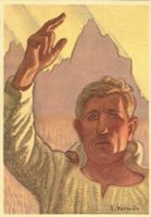 Bundesfeier Karte 1936 "Schwörender Senn"