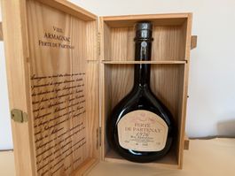 Ferte de Partenay Armagnac 1976 mit Holzkiste, Rarität!