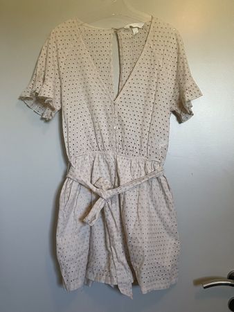 Combinaison ajourée plage crème H&M, taille 34 à 40, neuve